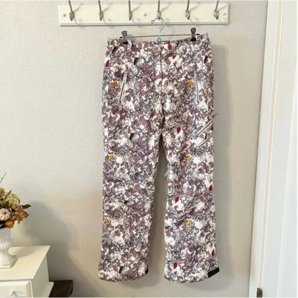 Obermeyer Delia Printed Insulated Ski Snow Pants - Picture 1 of 11